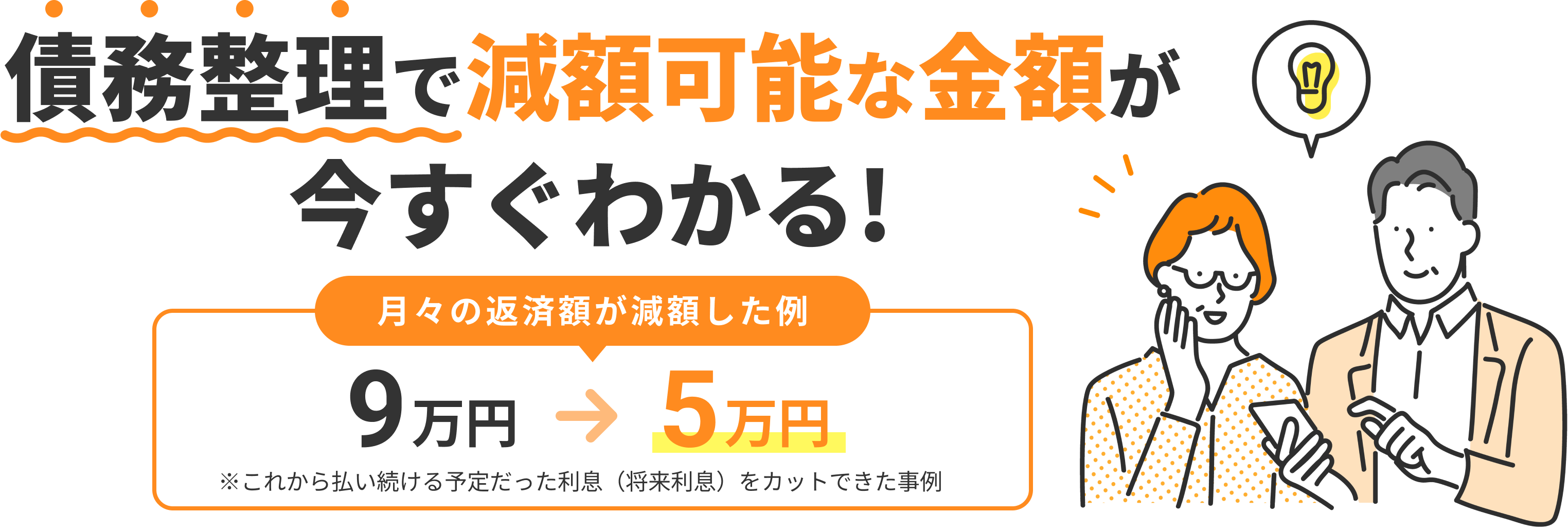 減額可能な金額が分かる